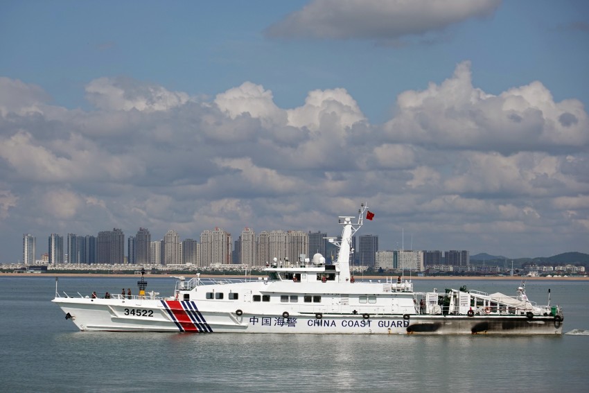 Coast Guard Law Enforcement Boats Cruised Offshore